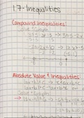 Precalculus 1.7 - Inequalities