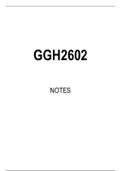 GGH2602 STUDY NOTES