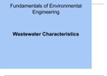 Waste water characteristics 