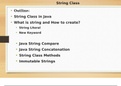 String Class and Methods