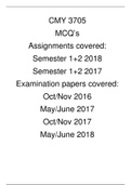 CMY3705 multiple choice exam