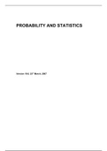 probability and statistics formulas