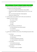 Microbiology: Exam 1 Study Guide_latest 2020,100% CORRECT
