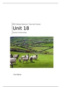 BTEC Travel and Tourism Level 3- Unit Eighteen- Tourism in Rural Areas