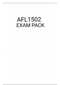 AFL1502  EXAM PACK