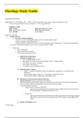 NURSING BS 242Z1 - Oncology Study Guide.