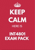 INT4801 International Business Exam Pack