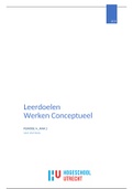 Samenvatting Werken: Conceptueel (AIV-V2WEC-19) a.d.h.v. Leerdoelen 