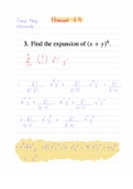 Discrete Mathematics - Binomial Coefficients Chapter 6 Homework