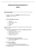 GOLDEN RULES FOR GCSE AQA BIOLOGY 9-1PAPER 2
