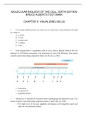 CHAPTER 09 VISUALIZING CELLS MOLECULAR BIOLOGY OF THE CELL, SIXTH EDITION BRUCE ALBERTS TEST BANK QUESTIONS WITH ANSWER KEY