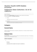 Shadow Health - COPD Debbie O’Connor - Subjective Data Collection: 32 of 32 (100.0%) Complete Solution