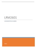 LRM2601 - Labour Relations Management: Macro Assignment 02 S1&S2 Year 2021