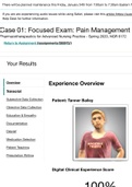NGR 6172 Case 01: Focused Exam: Pain Management | Completed | Shadow Health