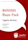 BSM1602 Exam Pack 2021