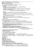 Zusammenfassung im Module "Medizin für Nichtmediziner 1" (DLGMOE01-01)