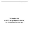Samenvatting Handboek Groepsdynamica - Jan Remmerswaal