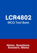 LCR4802 - MCQ Test Bank (2022)