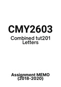 CMY2603 - Combined Tut201 Letters (2018-2020)