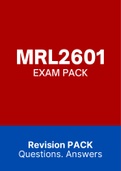 MRL2601 - EXAM PACK (2022)