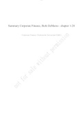 Summary Corporate Finance, ISBN: 9780170446075  Principles Of Management (fin101)