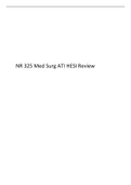 NR 325 Med Surg ATI HESI Review 2022.