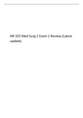 NR 325 Med Surg 2 Exam 1 Review (Latest update).