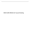 MED SURG NR325 ALT wound healing.