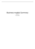 Business Models: Innovation & experimentation - FULL course summary - Entrepreneurship & business innovation - Tilburg University