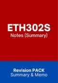 ETH302S - Summarised NOtes