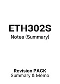 ETH302S - Summarised NOtes