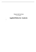 Applied Behavior Analysis - Solutions, summaries, and outlines.  2022 updated