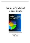 Basic Marketing A Strategic Marketing Planning Approach - Solutions, summaries, and outlines.  2022 updated