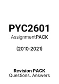 PYC2601 - Tutorial Letters 201 (Merged) (2010-2021) (Questions&Answers) 