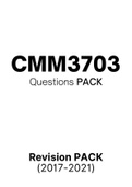 CMM3703 - Exam Questions PACK (2017-2021)