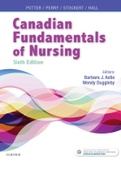 Canadian Fundamentals of Nursing Six Edition  Patricia A. Potter, Anne Griffin Perry, Patricia Stockert, Amy Hall, Barbara J. Astle, Wendy Duggleby 2024 Updated