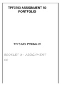 TPF3703 Assignment 50 PORTFOLIO 2020 ALL lesson plans. Editable