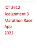 ICT2612 Assignment 3 2022 Marathon Race App Solved Source Code