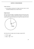 O Level Additional Mathematics Chapter on Circular Measure