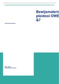 OWE 6&7 bewijsmateriaal portfolio --> 8!