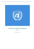 Actors in the United Nations system