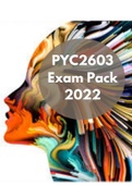 PYC2603 Exam Pack - Updated Version for exam period 2022