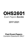 OHS2601 - Exam Questions PACK (2017-2021)