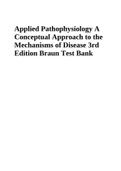 Applied Pathophysiology A Conceptual Approach to the Mechanisms of Disease. 