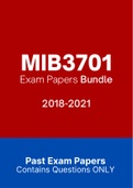 MIB3701 - Exam Prep. Questions (2018-2021)