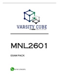 MNL2601 EXAM PACK 2022