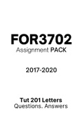 FOR3702 - Combined Tut201 Letters (2017-2020)