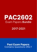 PAC2602 - Exam Questions PACK (2017-2021)