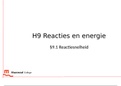 Powerpoint 9.1 Reactiesnelheid 5 HAVO scheikunde chemie overal