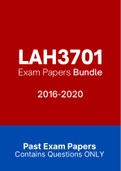 LAH3701 - Exam Revisions Questions (2016-2020)